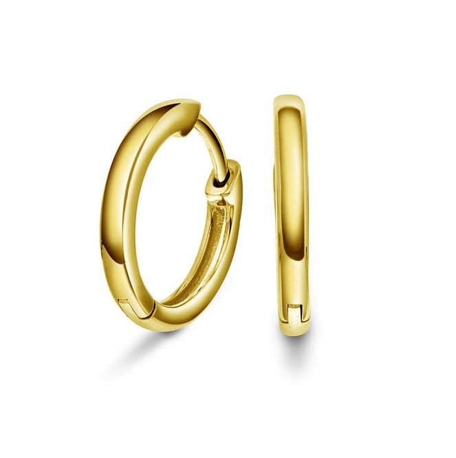 Hovedbilde Nora Mørk øreringer i forgylt sølv 710243