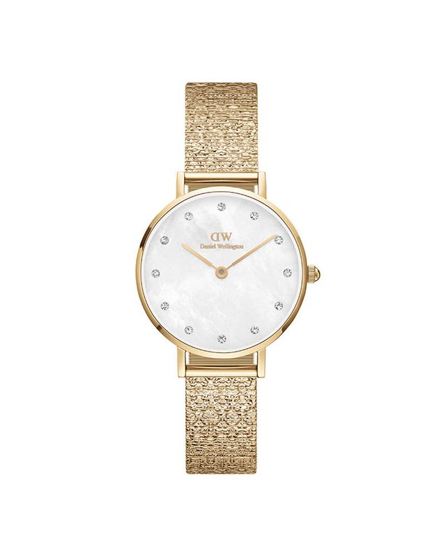 Daniel Wellington Petite Lumine 28 mm Gull/hvit