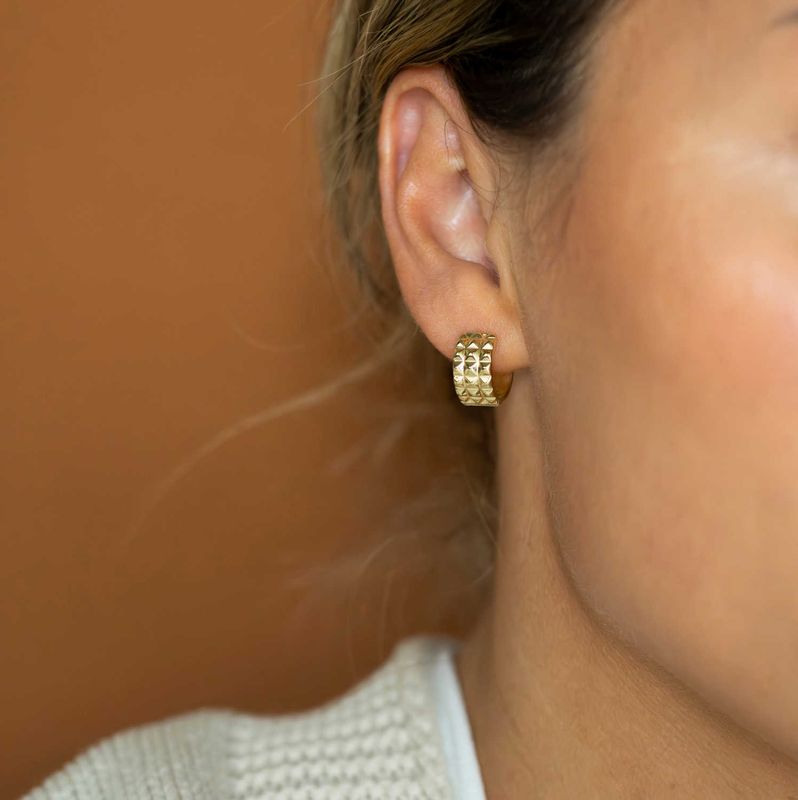 Nora Mørk øreringer i sølv 710204