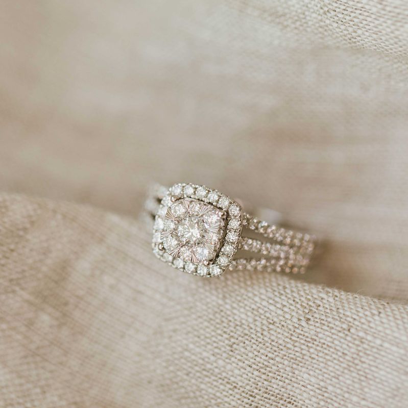 EC Diamantring hvittgull 0,90 WSI