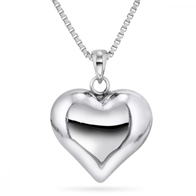 Hovedbilde Smykke hjerte sølv 67423