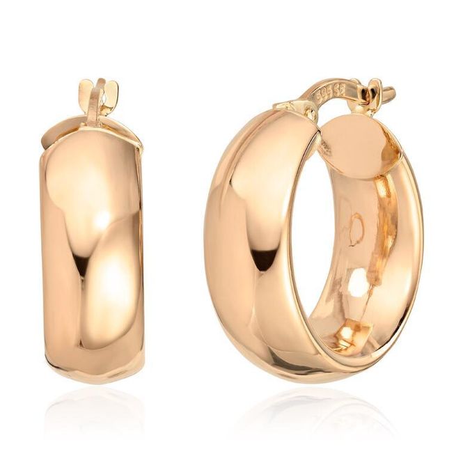 Hovedbilde Øreringer gult gull 47562