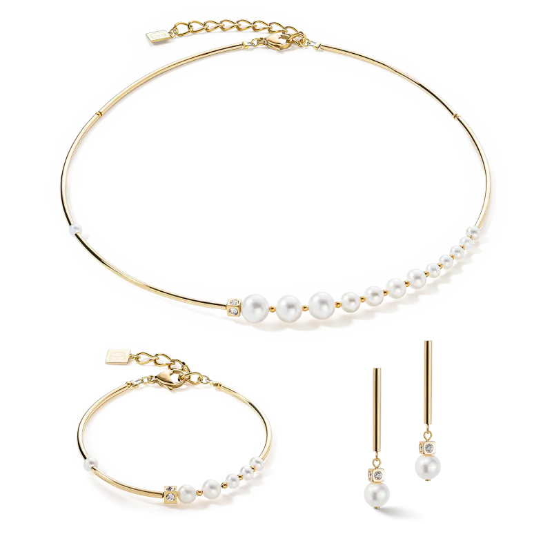 COEUR DE LION Necklace Asymmetry Freshwater Pearls 110210-1416