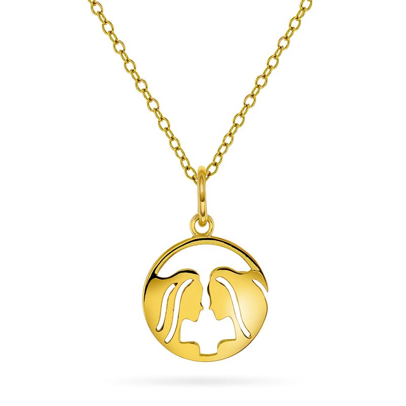 Horoskop Smykke forgylt sølv Tvillingene 992336