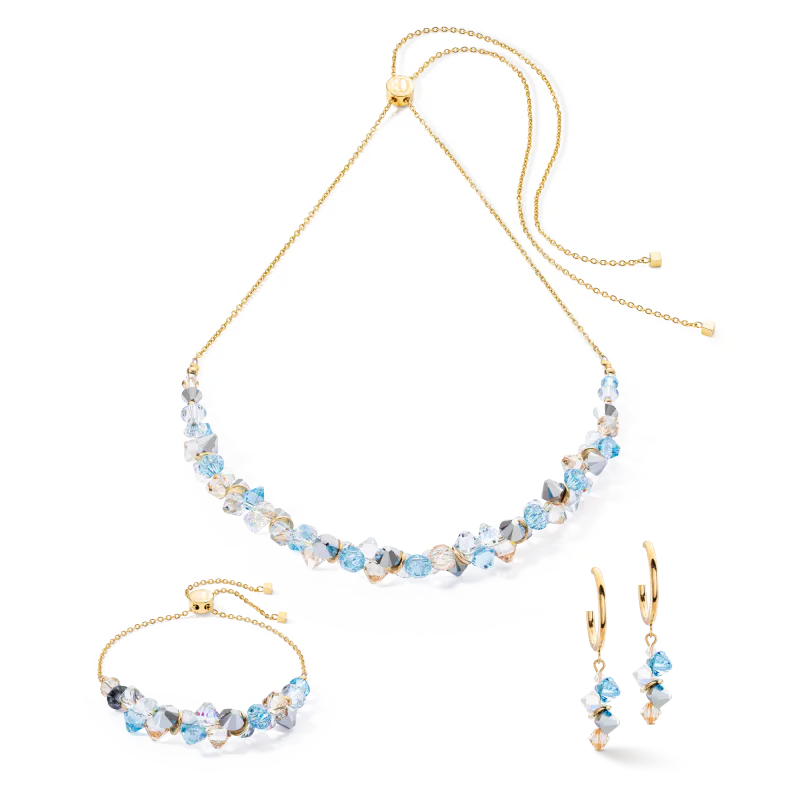 COEUR DE LION Necklace Dancing Crystals aqua 463910-2000