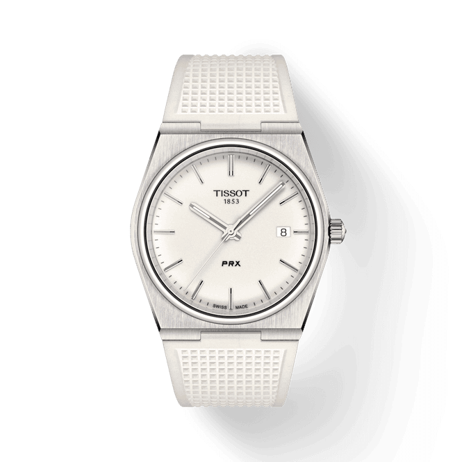 Hovedbilde TISSOT PRX 40mm Hvit rem T137.410.17.011.00