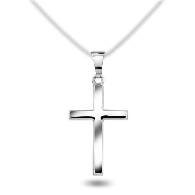 Hovedbilde Anheng hvitt gull kors 52149