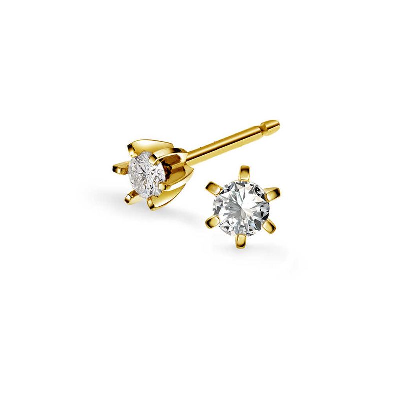 Capella øredobber i gull m/Diamant 0,20 ct WSI