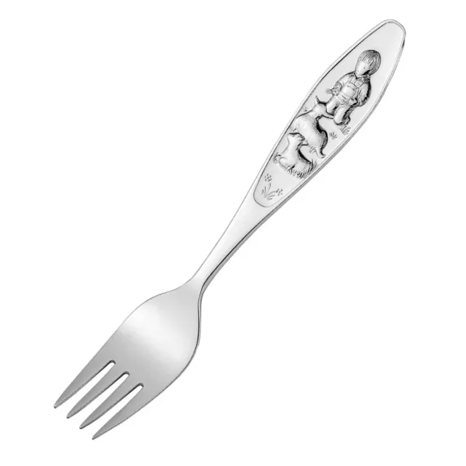 Hovedbilde Bæ bæ lille lam Barnegaffel i sølv, til gutt 9409