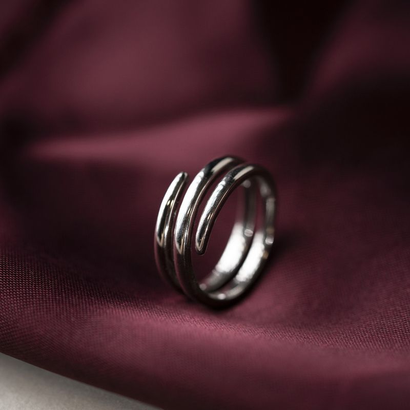Ring i sølv spiral 992222