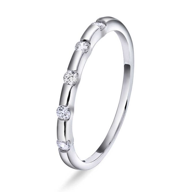 Hovedbilde Ring i sølv med zirkonia 991751.60