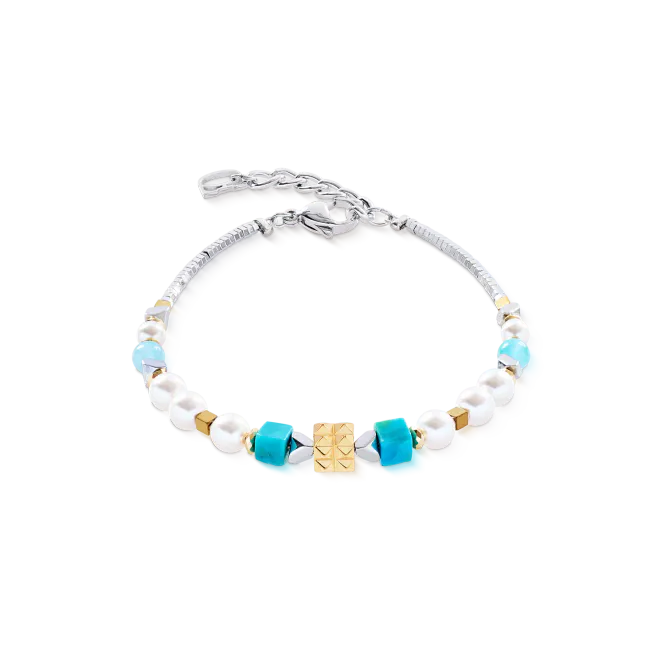 Hovedbilde COEUR DE LION Bracelet Modern elegance spikes gold turquoise 4314300600