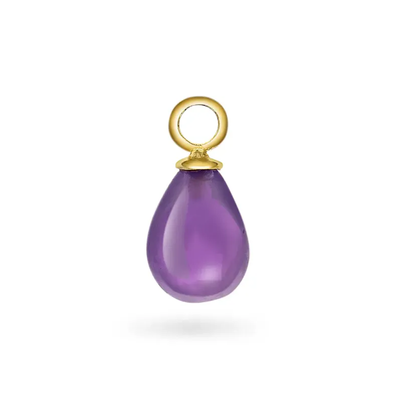 Sandra Lyng Purple haze charm forgylt sølv 48164