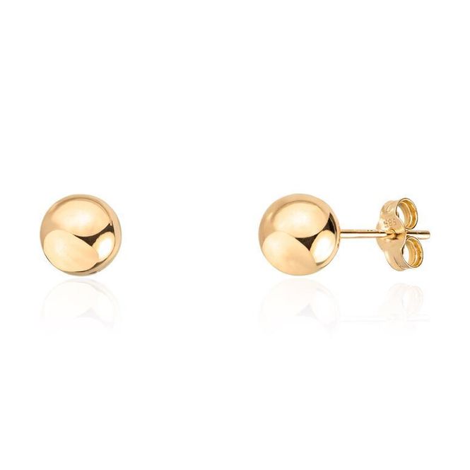 Hovedbilde Ørepynt kule 6 mm gult gull 46943