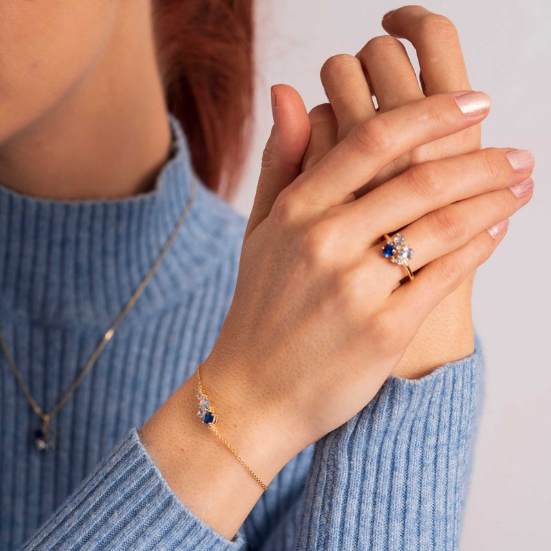 GLAM armbånd med blå toner 992204