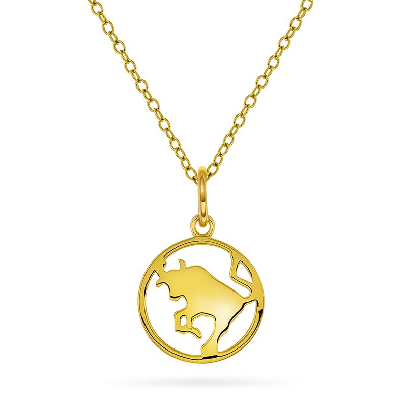 Horoskop Smykke forgylt sølv Tyren 992335