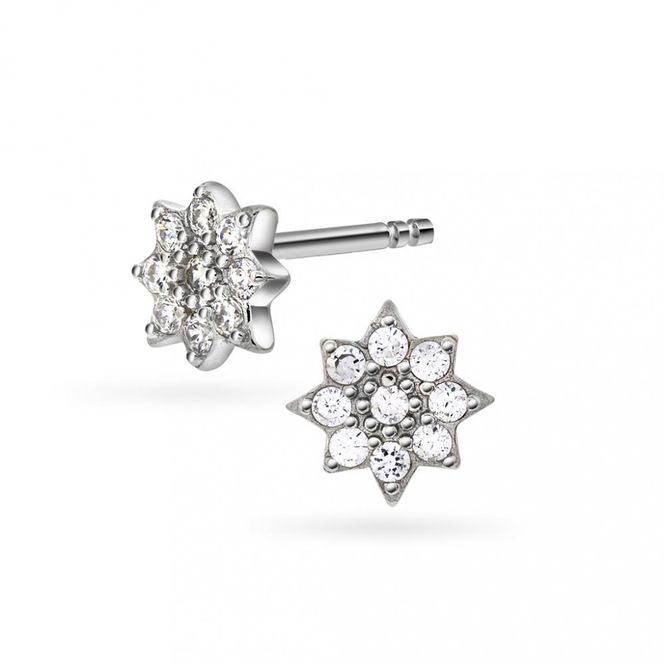 Hovedbilde Øredobber Stjerne sølv zirkonia 68685-03