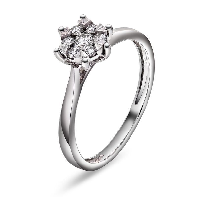 Ring hvitt gull diamant 0,25 ct WP 59993