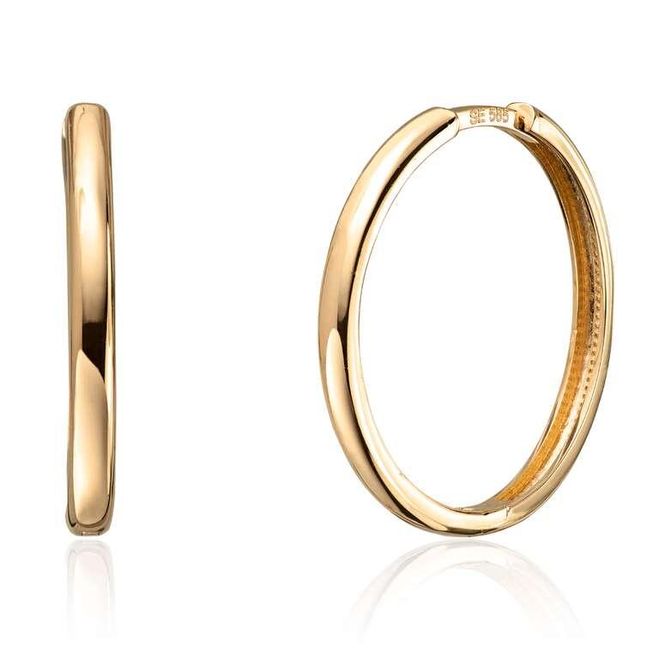 Hovedbilde Øreringer i gult gull 47340