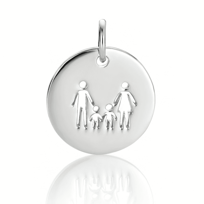 Hovedbilde Familie på 4 anheng i sølv 40005