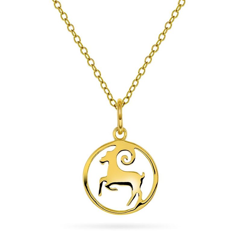 Horoskop Smykke forgylt sølv Væren 992334