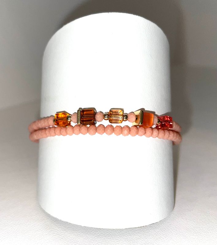 COEUR DE LION Bracelet Joyful Colors peach 4464300200