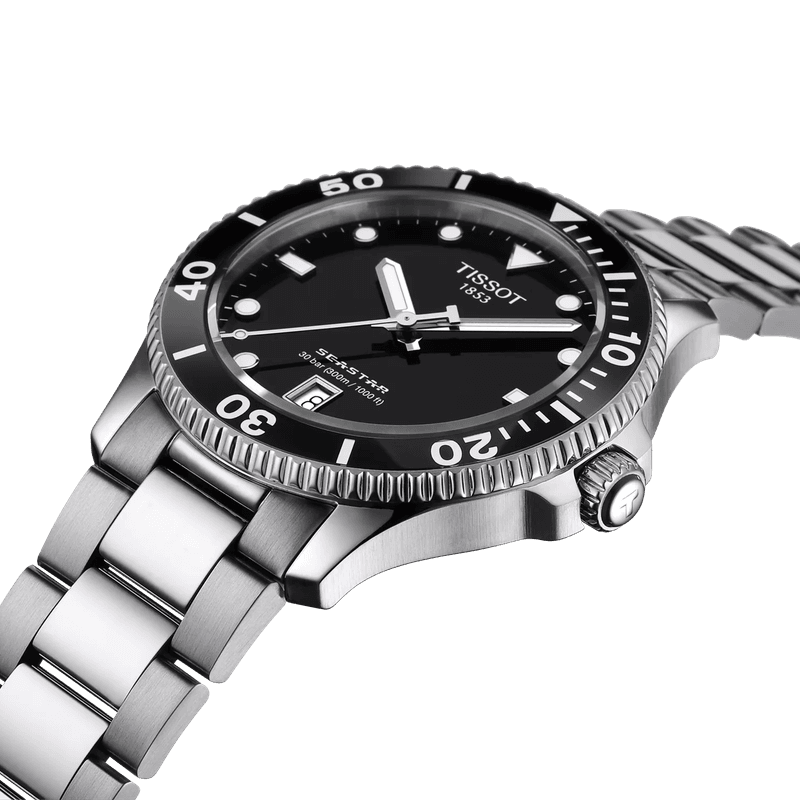 TISSOT SEASTAR 1000 - Herreklokke - Sort urskive