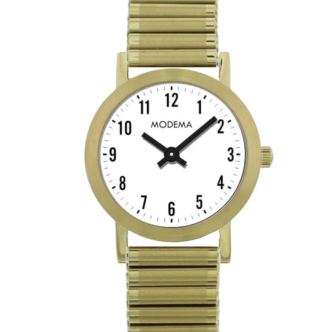 Hovedbilde Modema Dameur gullfarget stål strekklenke MD6009.03